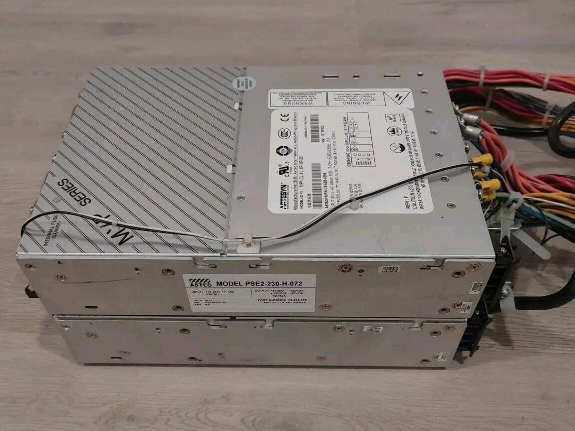 2x ARTESYN MVP SERIES MP1-3L-1L-1P-1P-30 ASTEC PSE2-230-H-072 P/N 73-690-4096