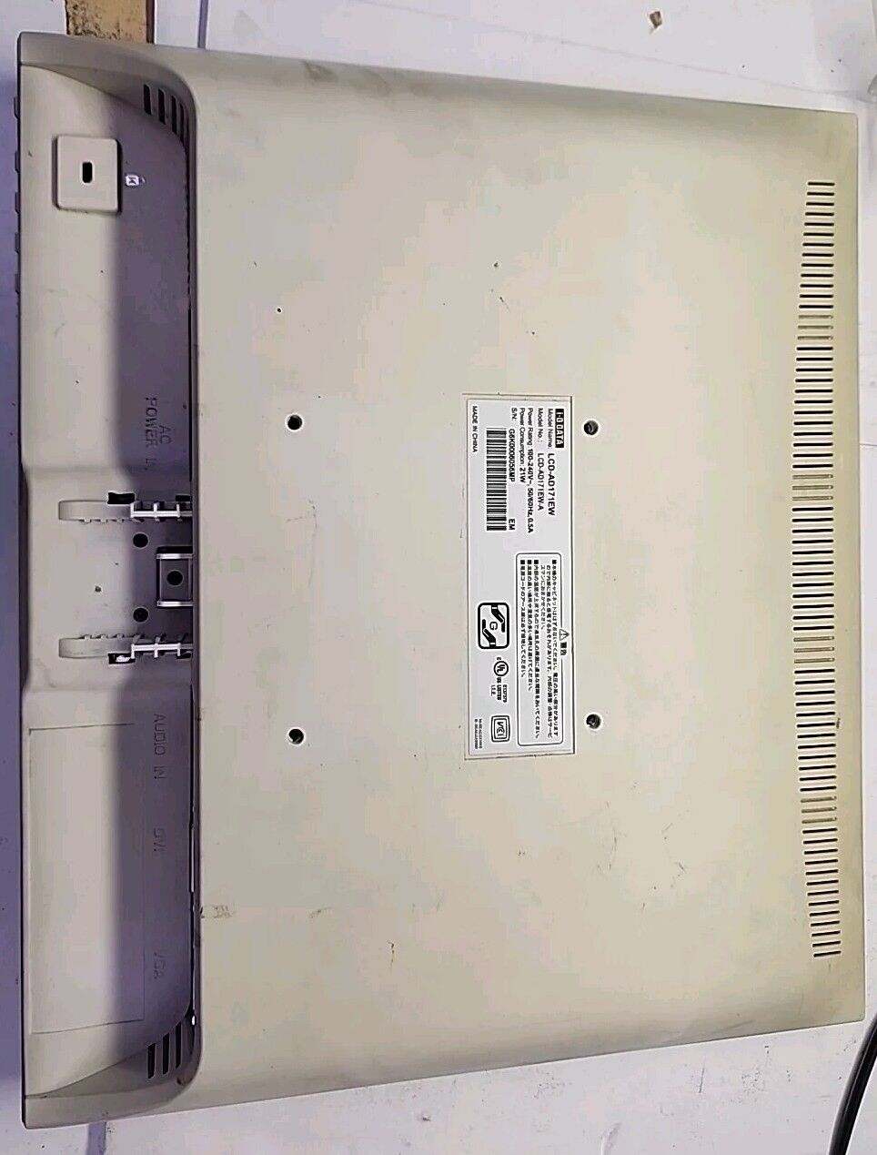 I-O DATA LCD-AD171EW, 100-240V LCD Monitor - Free Shipping