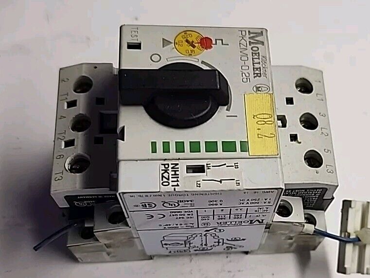 Moeller PKZM0-0.25 with Moeller NHI11-PKZ0 with Warranty & Free Shipping