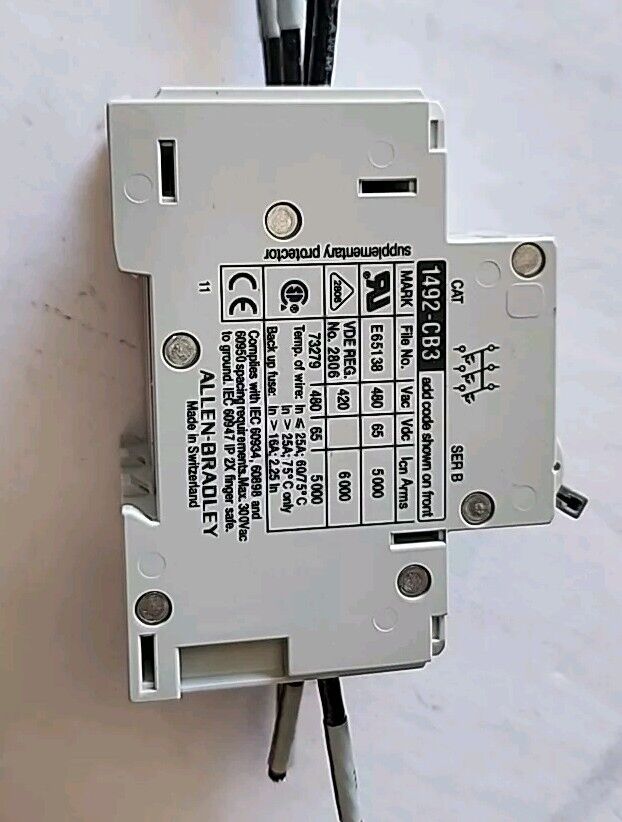 Allen Bradley 1492-CB3 Breaker with Warranty & Free Shipping
