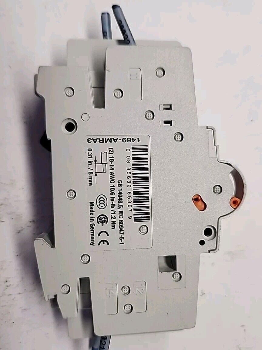 ALLEN BRADLEY 1489-M 277VAC 3A 1489-AMRA3 AUXILIARY CONTACT - Free Shipping
