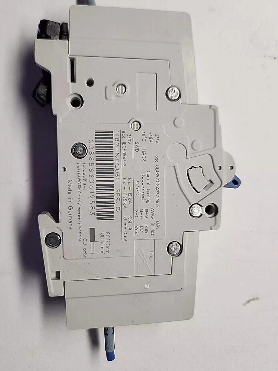1489-M1C030 Allen Bradley C 3A Circuit Breaker with Warranty & Free Shipping