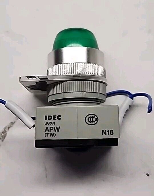 IDEC APW (TW) N16 Green Industrial Status Indicator Light - Free Shipping