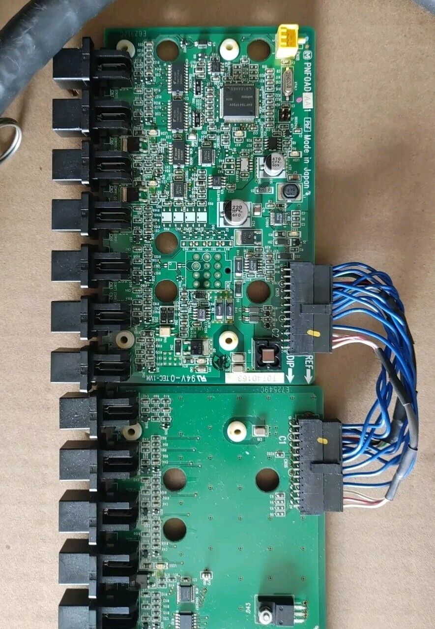 3 Pcs Panasonic Feeder Cart Boards N610108741AA N610012674AB & Cable N510053281A