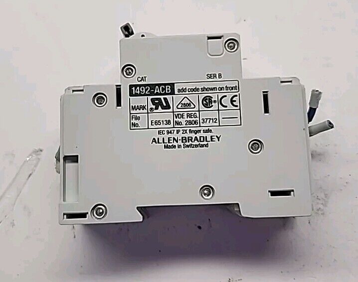 Allen Bradley 2 pole 3Amp DIN Circuit Breaker 1492-ACB G030 1492-CB1 Free Ship