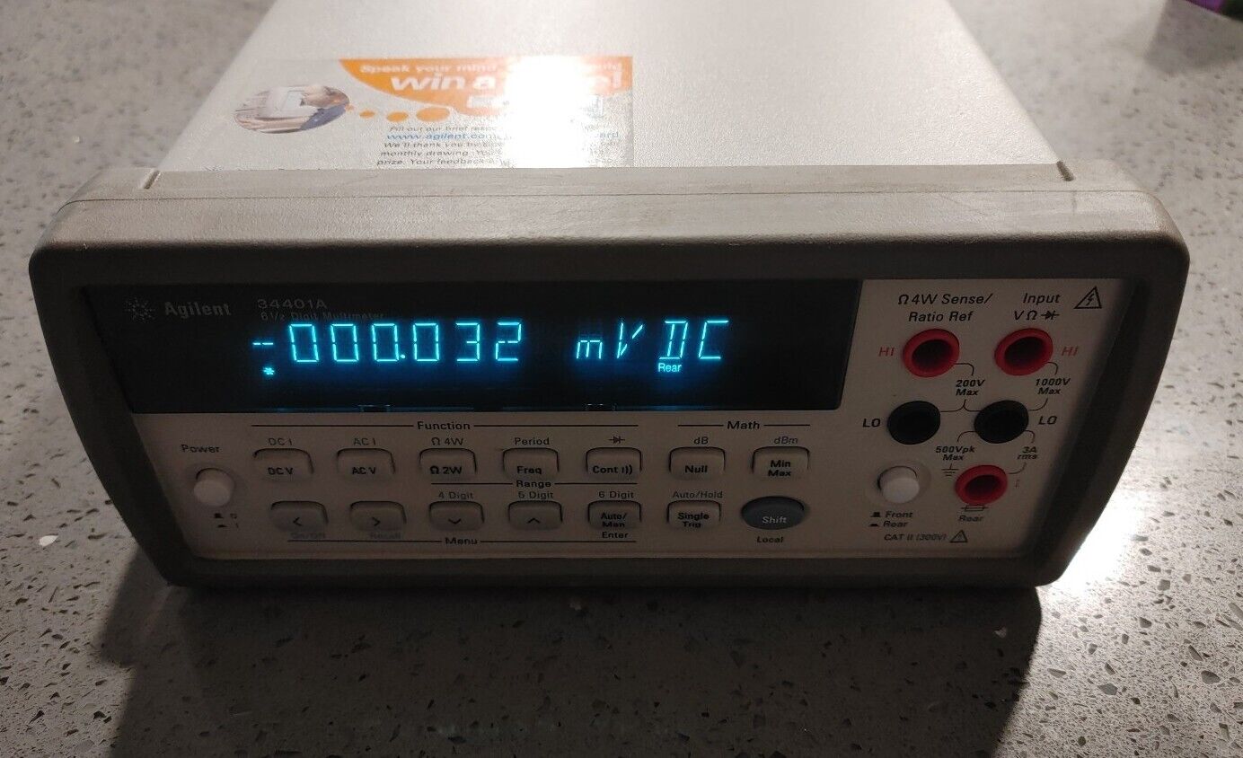 Agilent 34401A Digital Multimeter 6 1/2 Digit with Warranty & Free Shipping