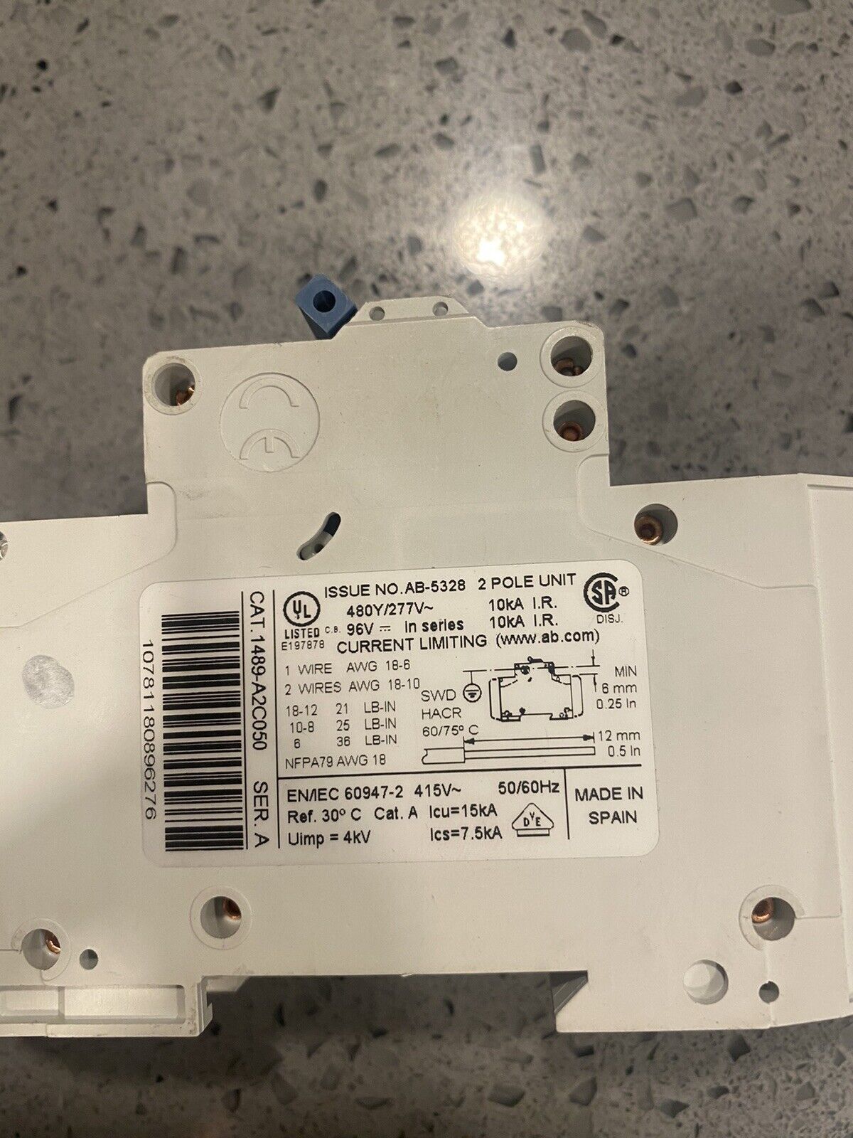 Allen Bradley 1489-A Circuit Breaker w/warranty
