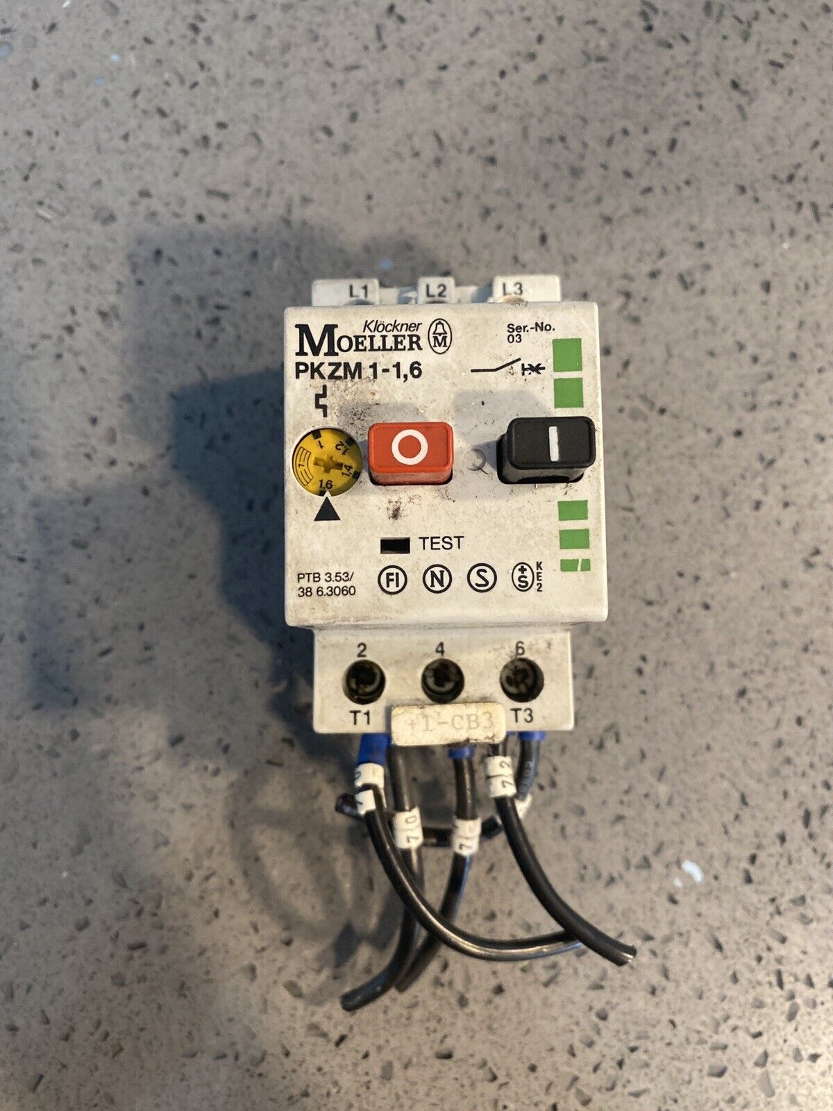 Used Moeller -PKZM 1-1,6 - Manual Motor Starter 660V w/ warranty