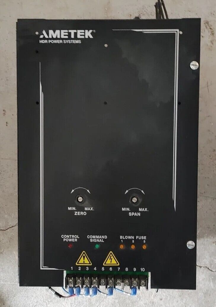 Ametek HDR Power Systems SHZF3-480-60-NO-01 Power Control 480VAC 3PH 60Amp