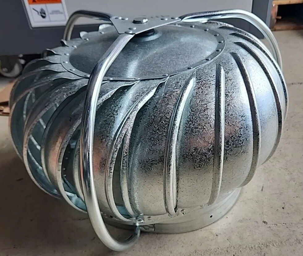 GAF Wind Turbine 12 in. Galvanized Externally Braced Replacement Turbine Head