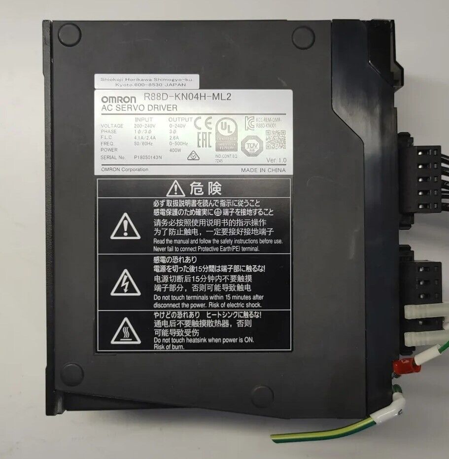 Omron R88D-KN04H-ML2 400W AC Servo Drive with Warranty & Free Shipping