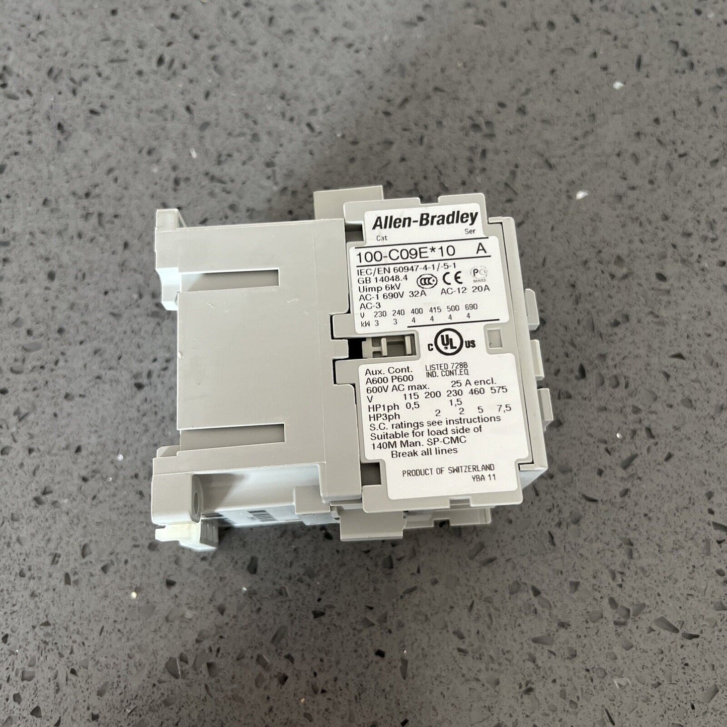 Used EUC-ALLEN-BRADLEY 100-C09E*10 CONTACTOR w/ warranty Free Shipping