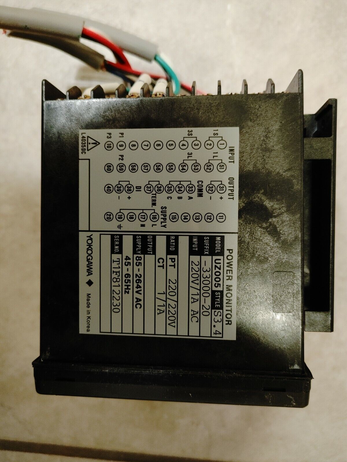 Yokogawa Power Monitor UZ005 Style S3.4 w/warranty