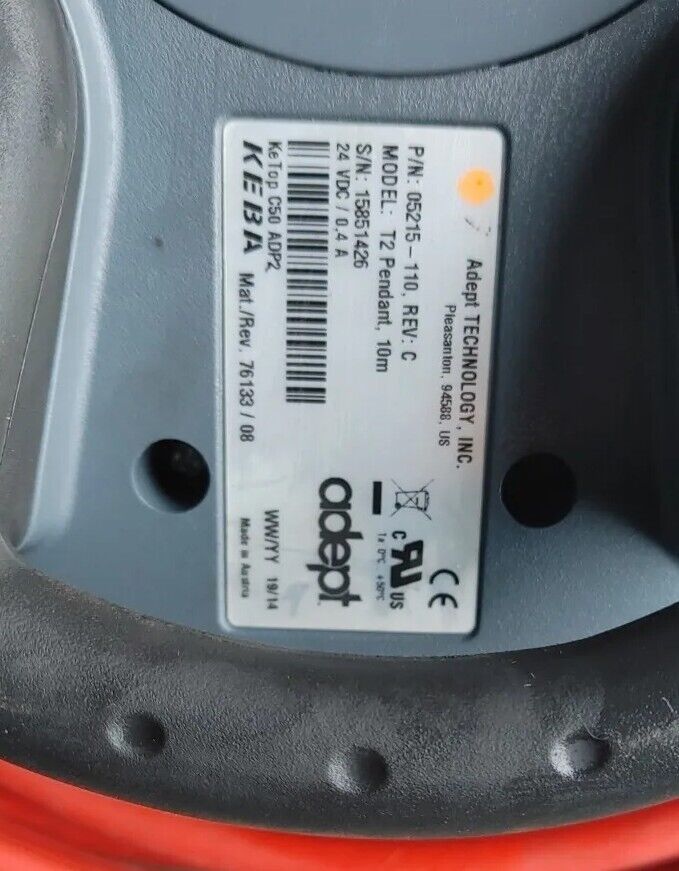 ADEPT 05215-110 Rev C T2 TEACH PENDANT with Warranty & Free Shipping