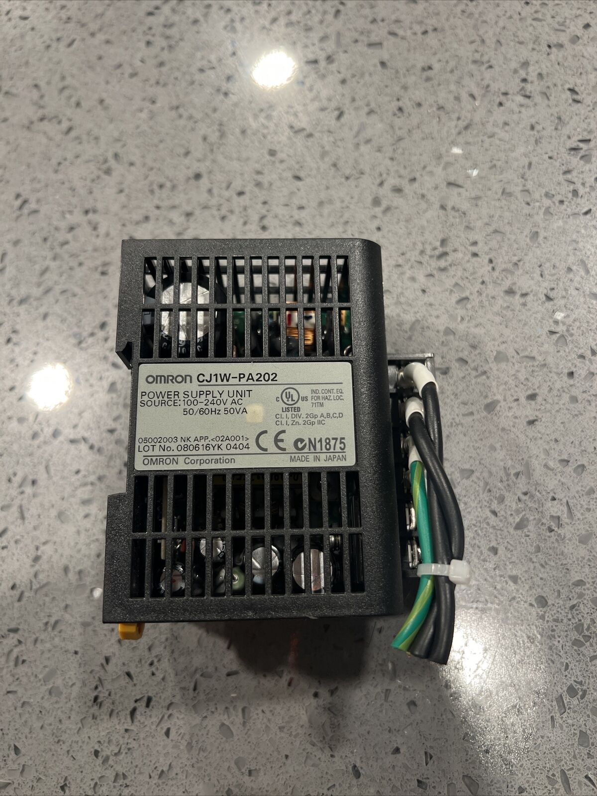 Used OMRON CJ1W-PA202 PA202 POWER SUPPLY SYSMAC with warranty Free Shipping