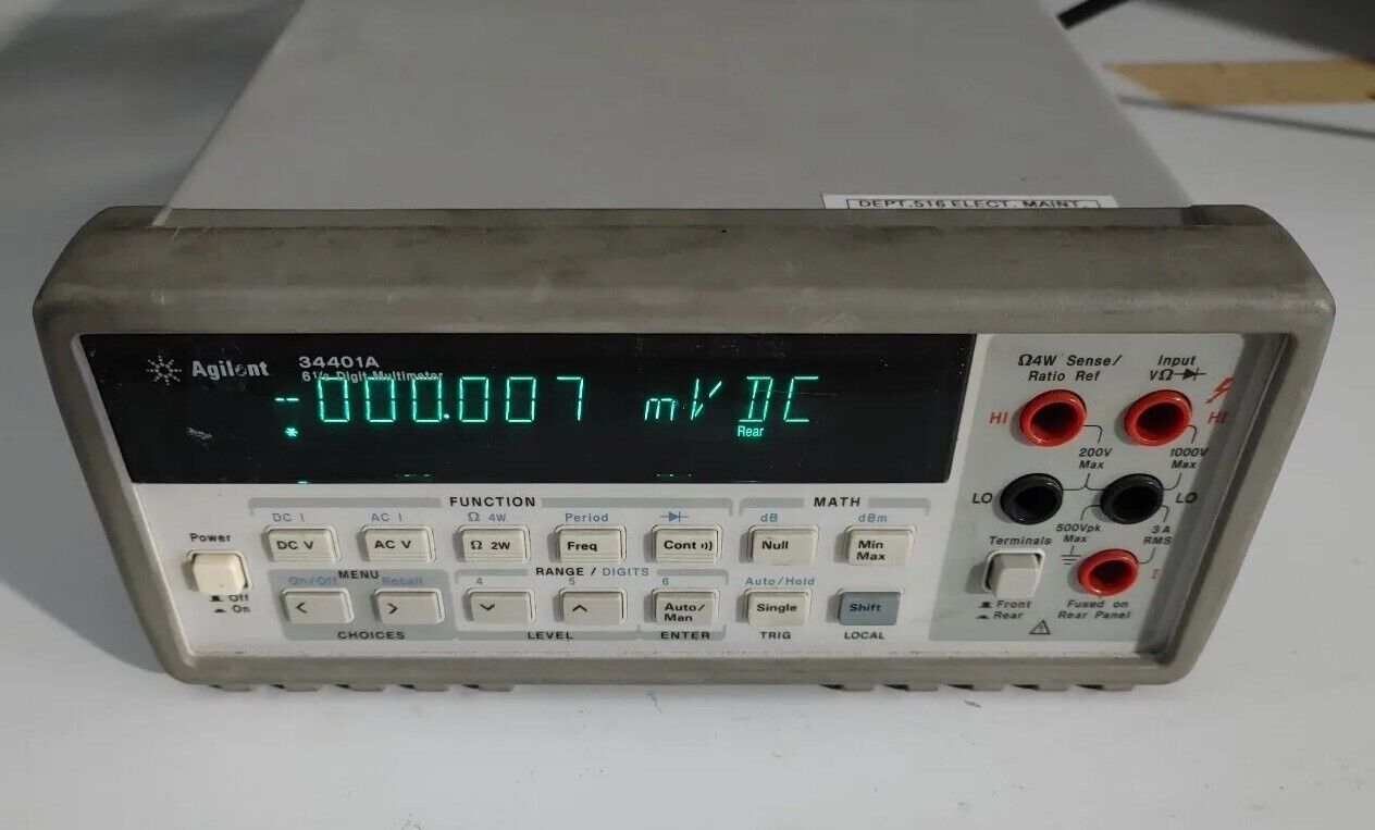 Agilent 34401A Digital Multimeter 6 1/2 Digit with Warranty & Free Shipping
