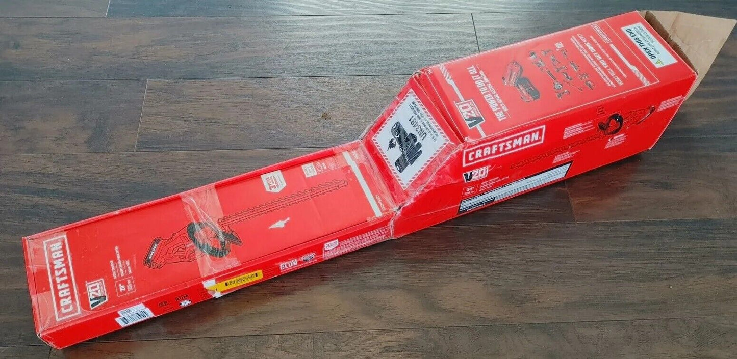 Craftsman CMCHT810C1 20V 20" Cordless Hedge Trimmer Kit with Battery and Charger