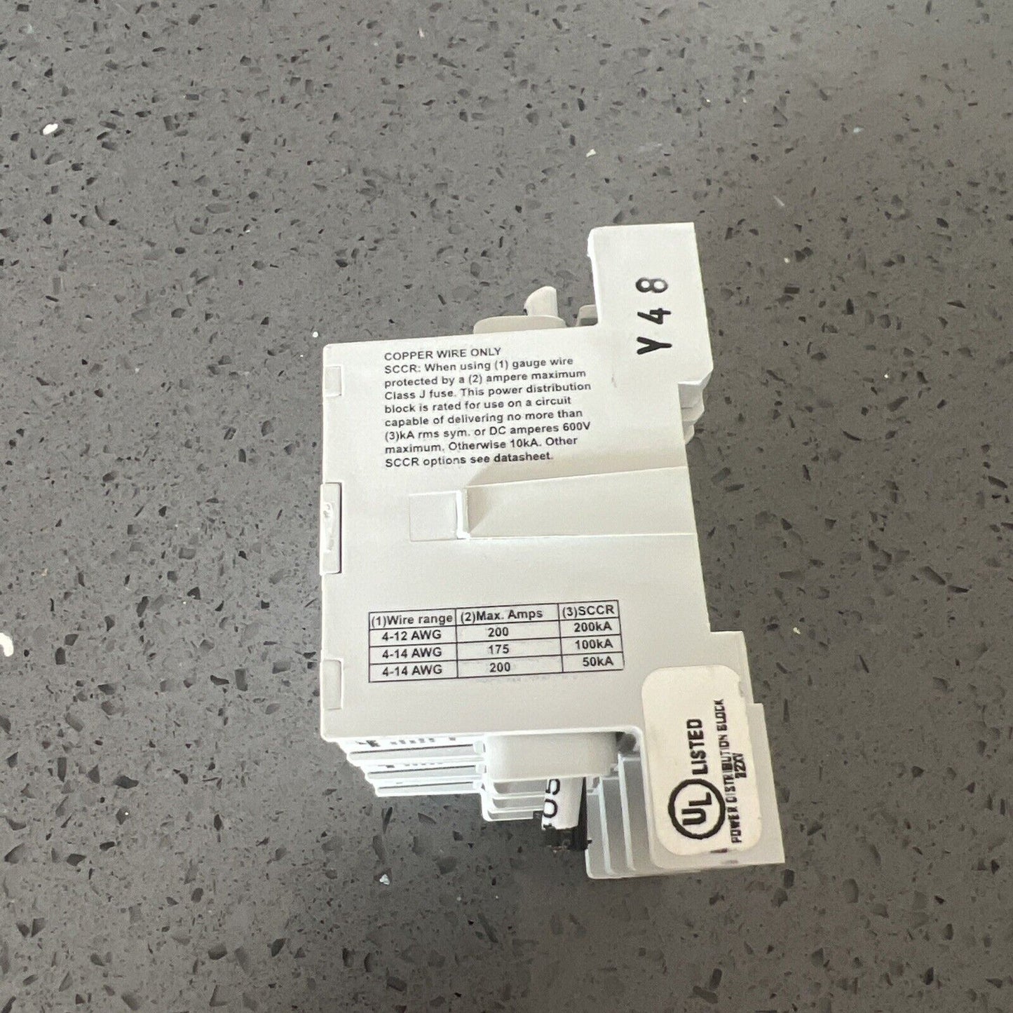 3 x Cooper Bussmann PDBFS220 Cu7 Power Distribution Blocks 600VAC 175A Free Ship