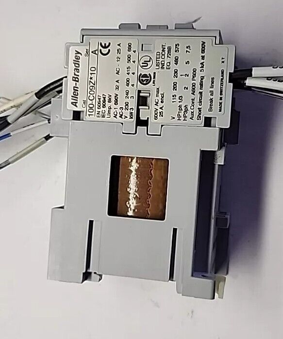 ALLEN-BRADLEY 100-C09Z*10 SER. A CONTACTOR RELAY with Warranty & Free Shipping