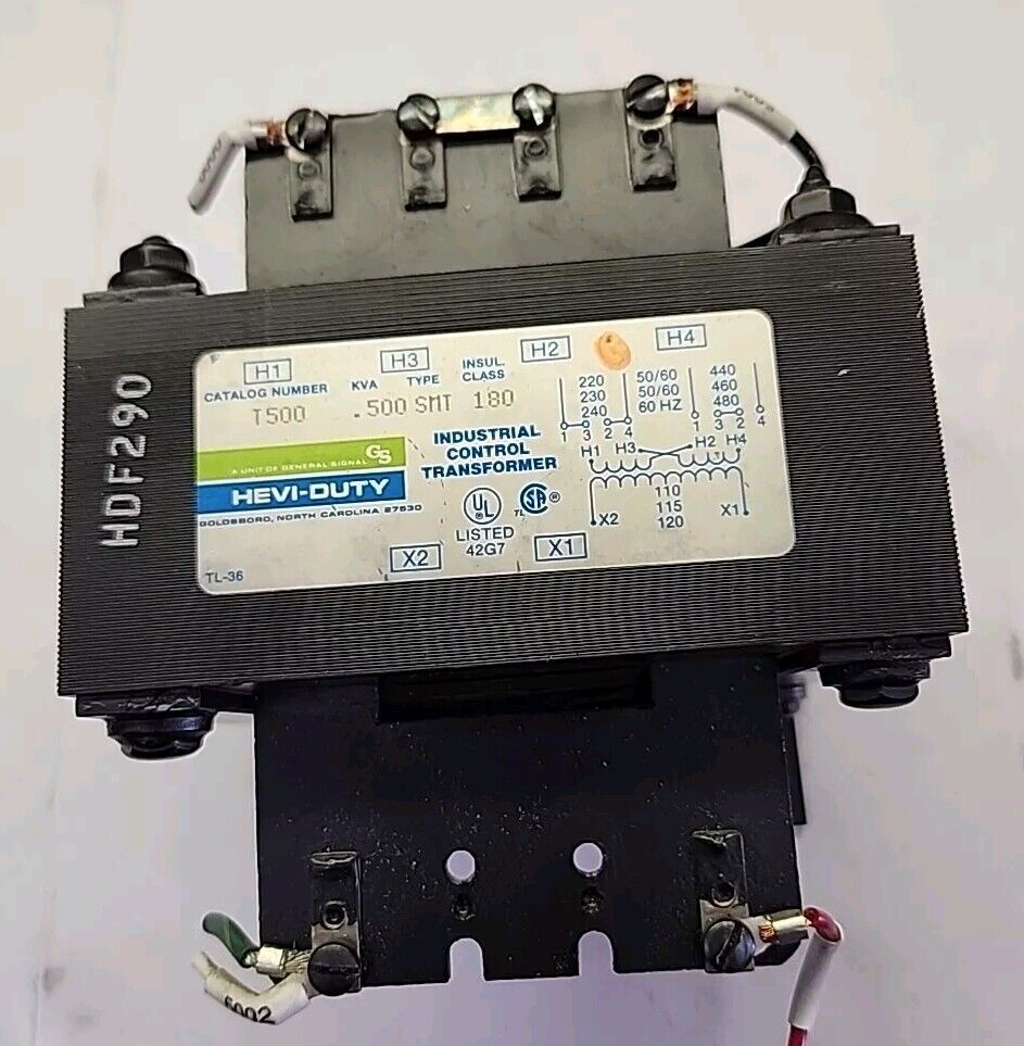 Hevi-Duty Industrial Control Transformer HDF290, TL-36, 42G7 Free Shipping