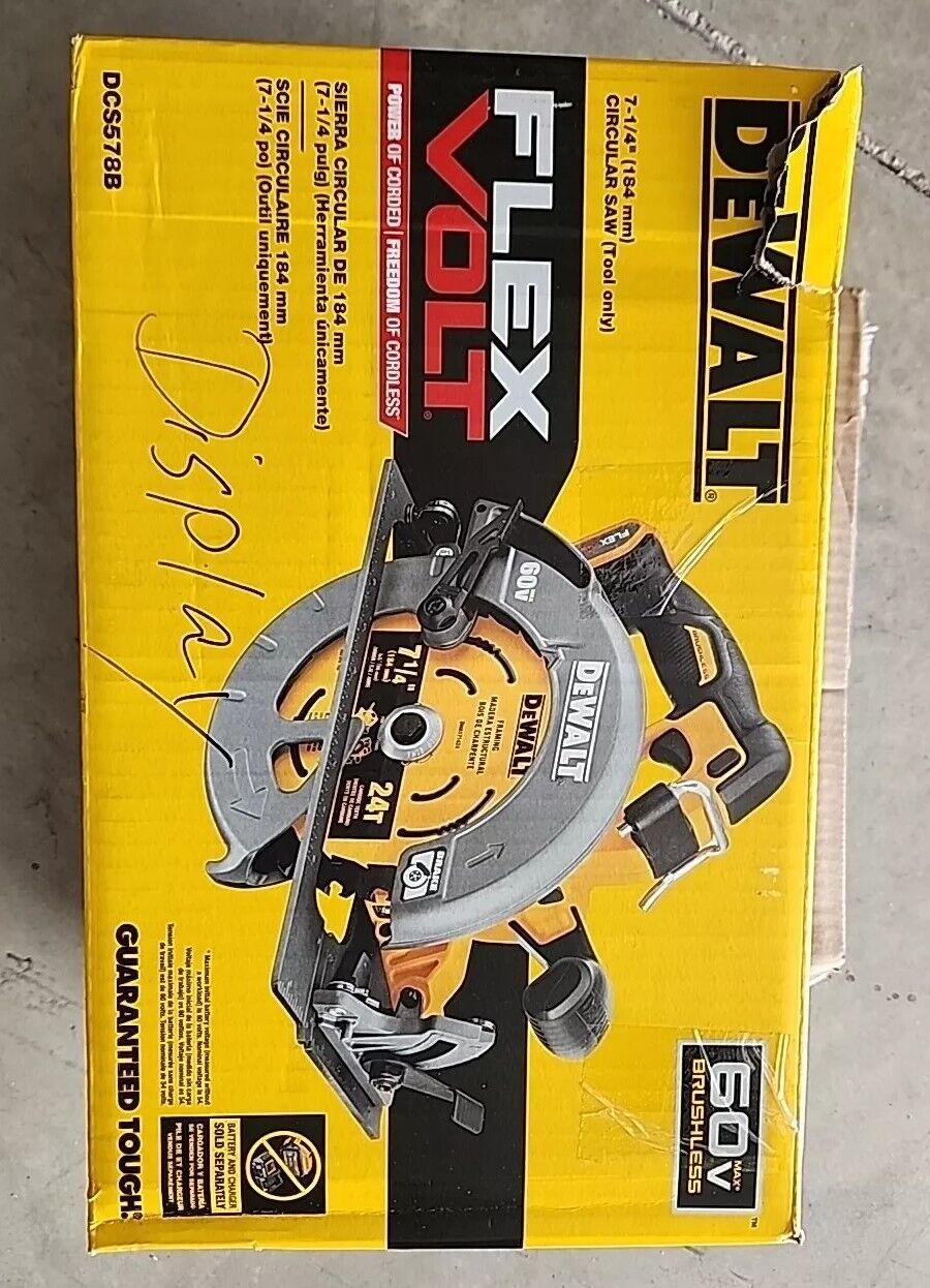 DeWalt DCS578B FLEXVOLT 60V MAX 7-1/4" Circular Saw (Tool Only) Free Shipping