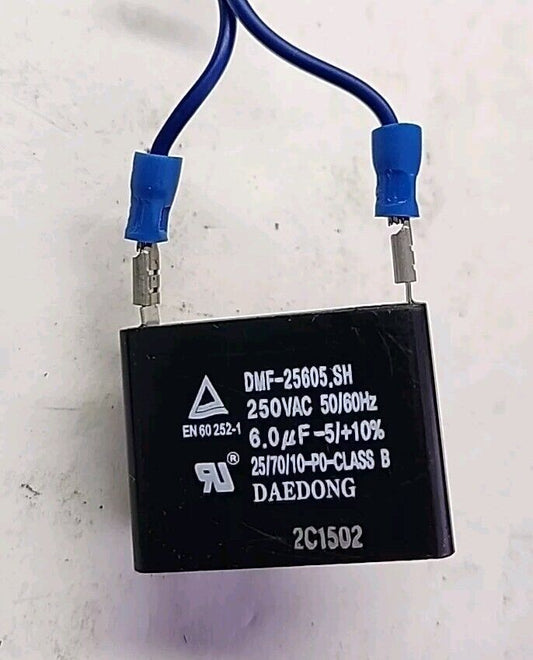 Daedong DMF-25605.SH Capacitor, Rating: 250VAC 50/60Hz 6.0µF Free Shipping