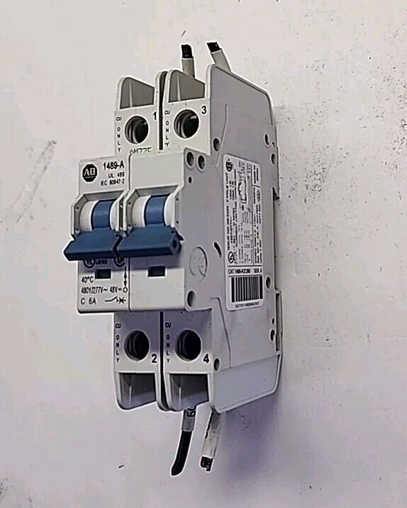 Allen Bradley 2 Pole Auxiliary Switch Ser. A 1489-A2C060 Free Shipping