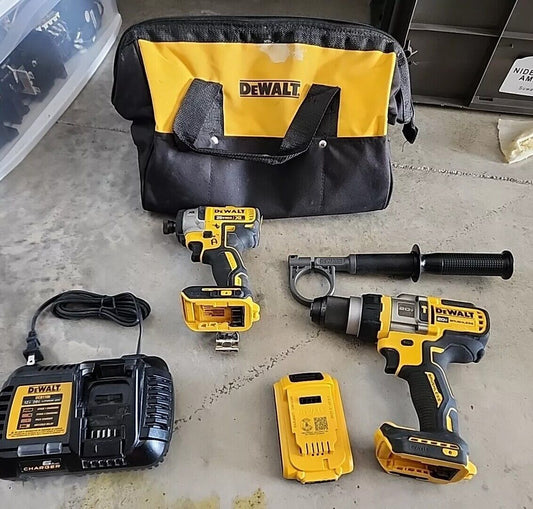 DeWalt DCK2100D1T1 20V Flexvolt Hammer Drill Driver Combo Kit 2aH Free Shipping