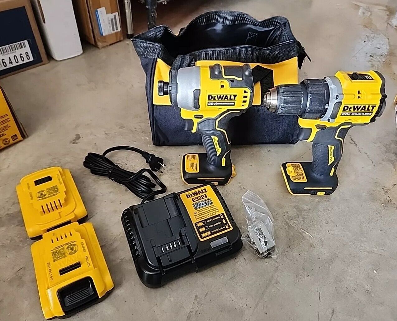 DEWALT ATOMIC 20-Volt MAX 2-Tool Combo Kit - DCK225D2 with 2 Batteries Free Ship