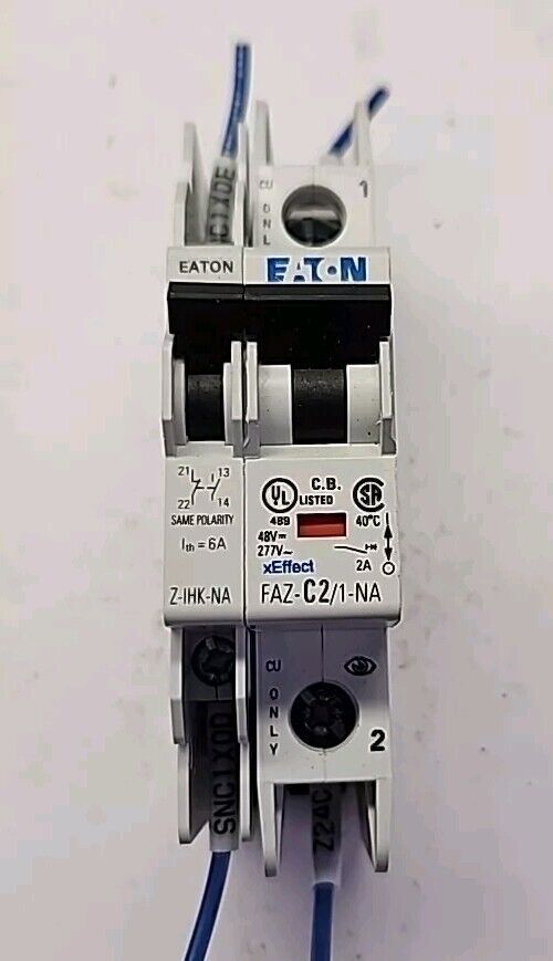 Eaton CIRCUIT BREAKER FAZ-C2/1-NA / Z-IHK-NA Warranty & Free Shipping