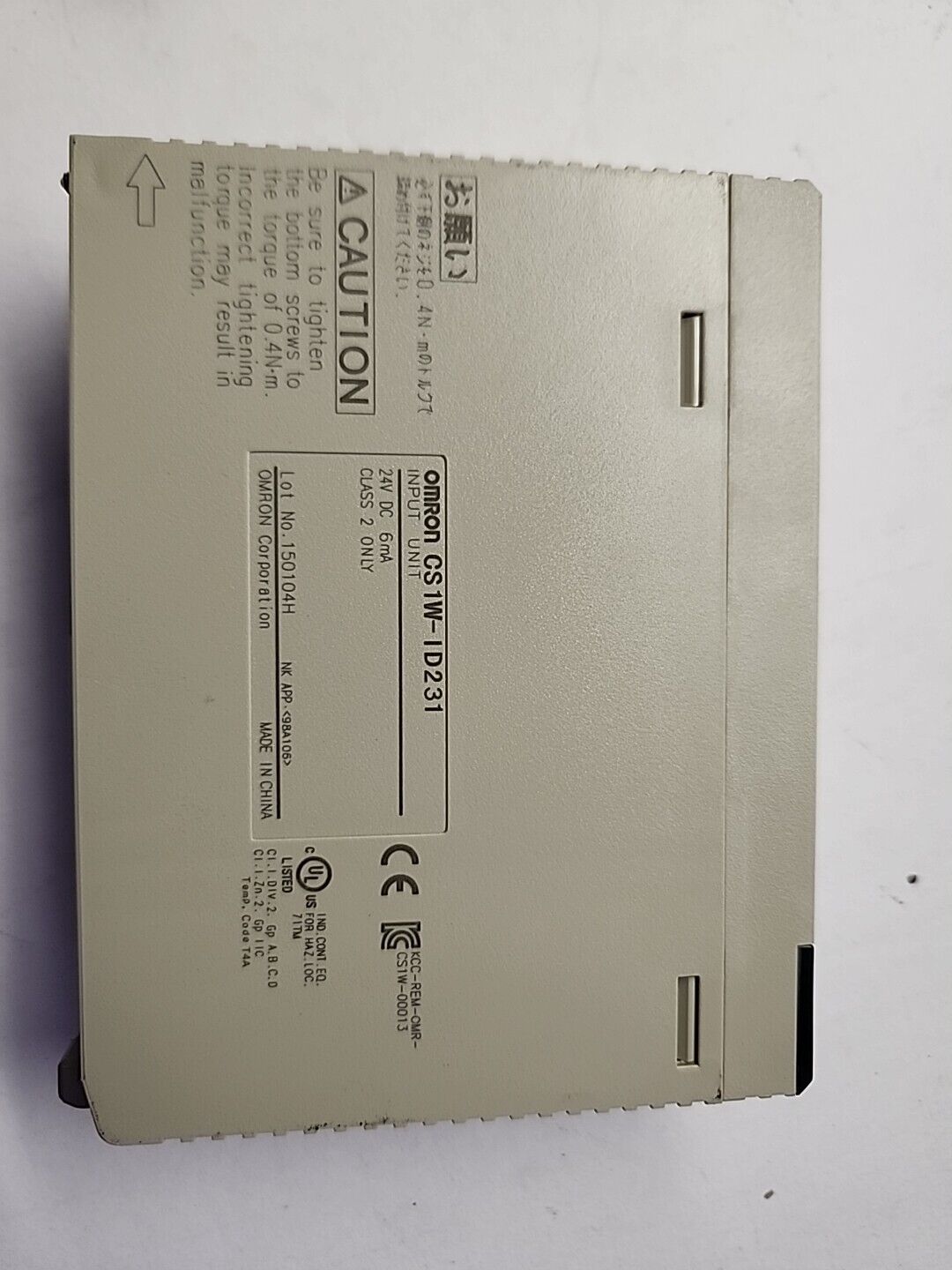 OMRON PLC CS1W-ID231 24V Input Unit with Warranty & Free Shipping