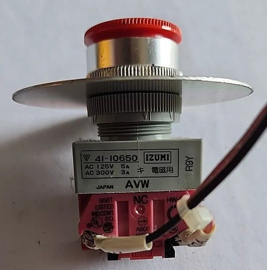 Izumi Red Pushbutton E-stop Switch 41-10650 with Warranty & Free Shipping