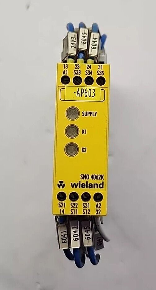 Wieland SNO 4062K-A Safety Relay, 24AC/DC, 60Hz, 2.4W / 4.4VA Free Shipping