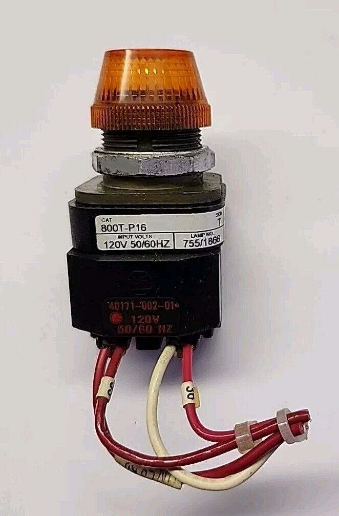 Allen Bradley 800T-P16 Orange Pilot Light Free Shipping