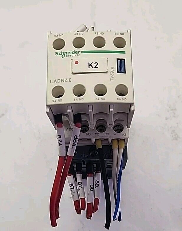 Schneider Electric LAD4TBDL Contactor Block w/LADN40 4 Pole Relay Module