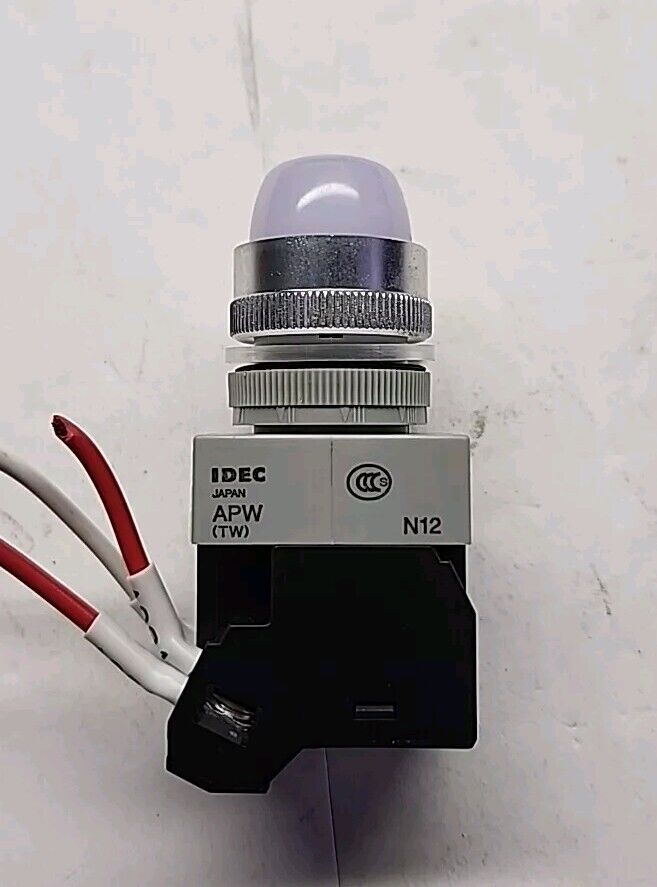 IDEC APW (TW) N12 White Industrial Status Indicator Light - Free Shipping