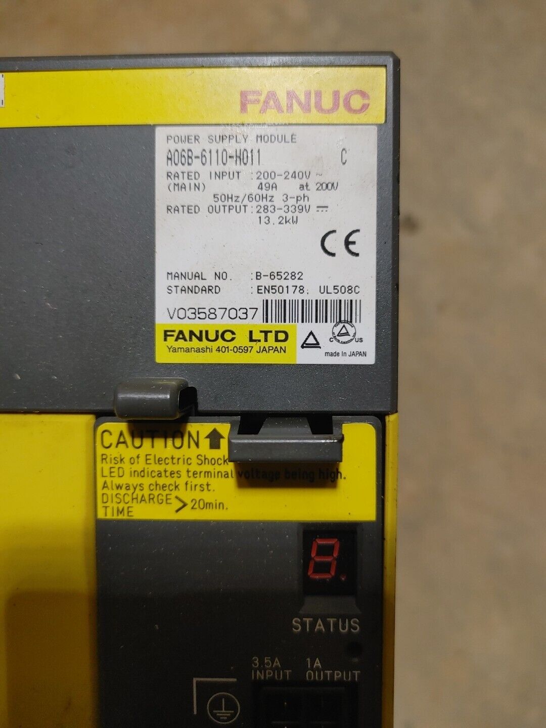 FANUC A06B-6110-H011 Model C Power Supply Module - Free Shipping