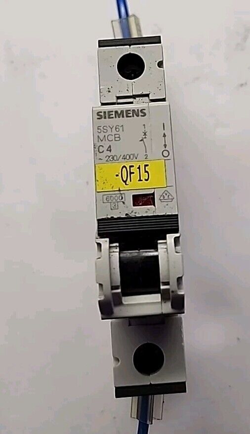 Siemens 5SY61 MCB C4 Circuit Breaker 1 Pole 230/400V Free Shipping