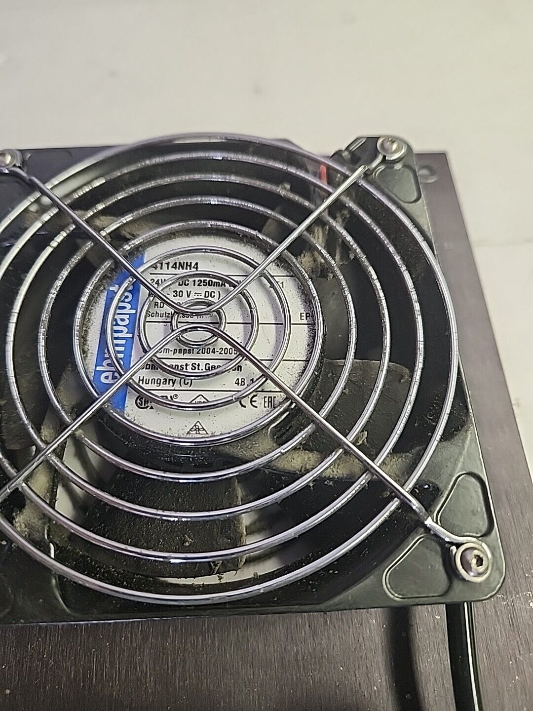 Ebmpapst (2)-4114NH4 Cooling Fans 24V 1250mA 30W - Dual Fan Bank - Free Shipping