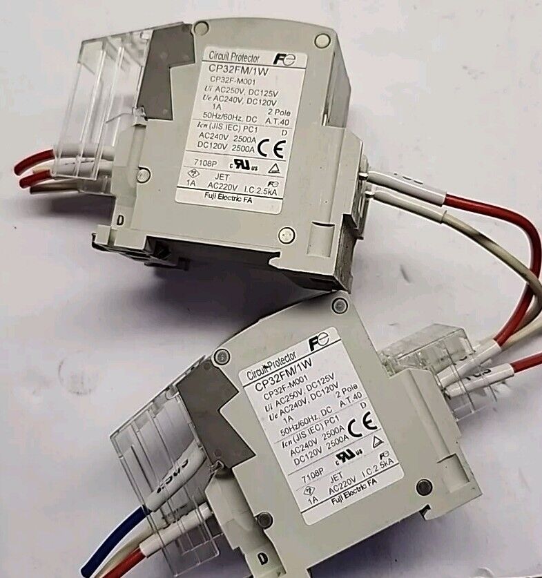 Lot of (2) Fuji Electric Circuit Breakers CP32FM/1W - Free Shipping