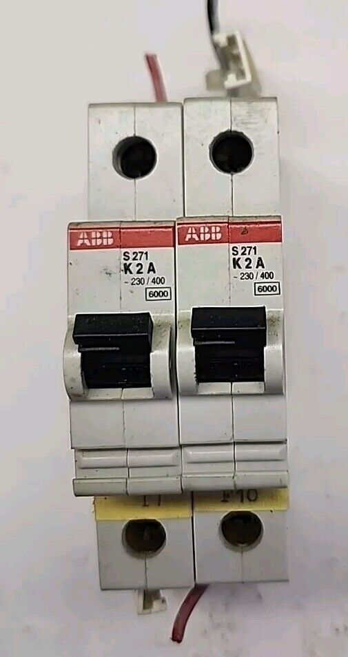 ABB Circuit Breaker S271 K2A S271K2A 2 Amp 230/400V (2 Pieces) Free Shipping