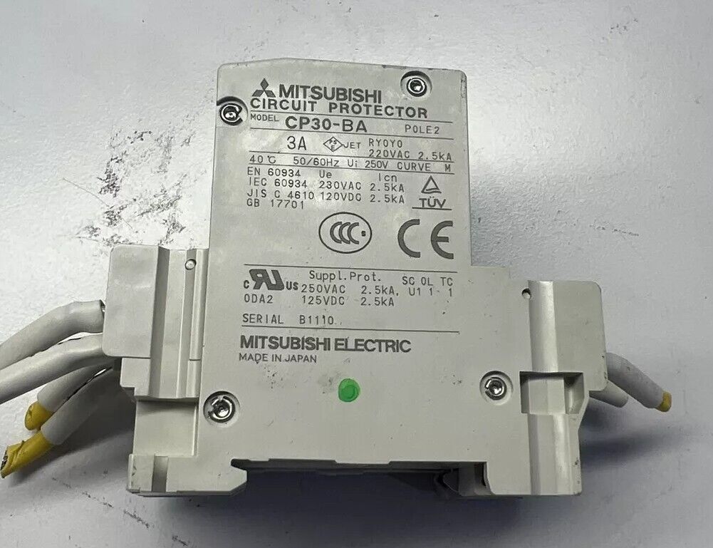 Used Mitsubishi CP30-BA CP30BA 3A Circuit Protector with warranty Free Shipping