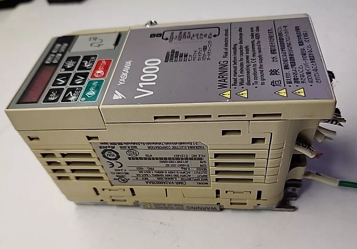 Yaskawa CIMR-VA2A0002BAA V1000 AC 3 Phase wit Warranty & Free Shipping