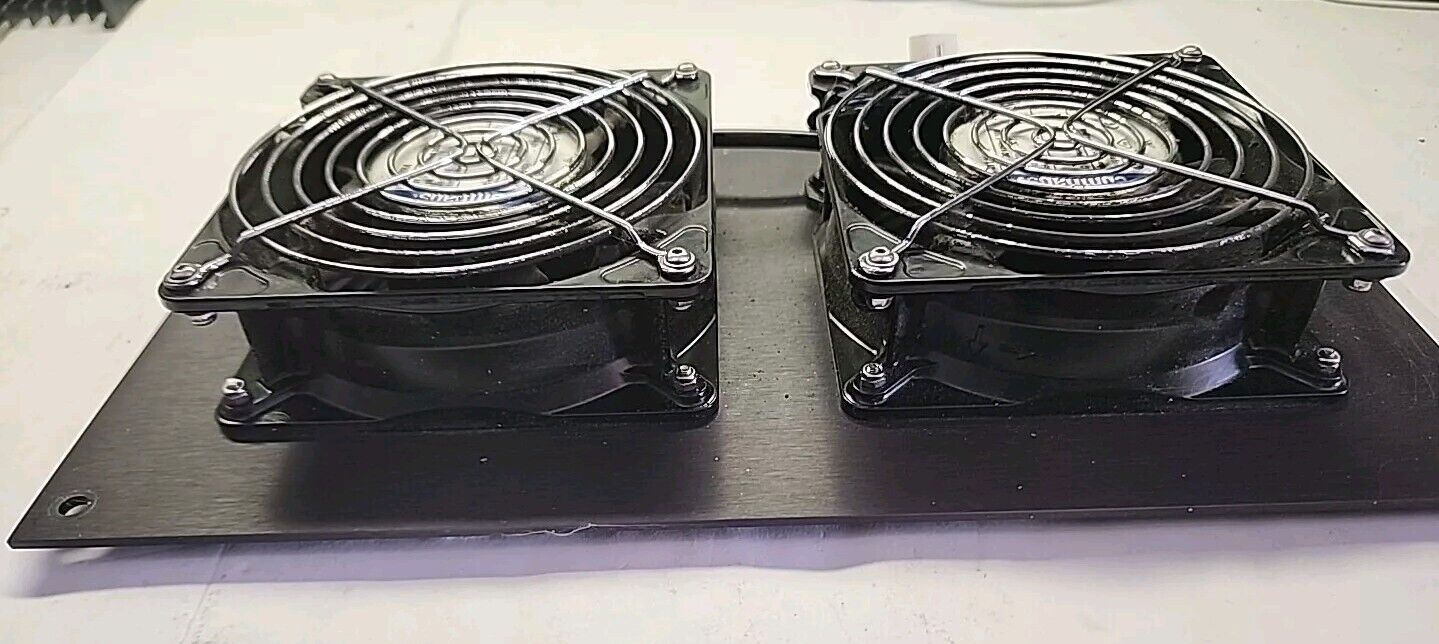 Ebmpapst (2)-4114NH4 Cooling Fans 24V 1250mA 30W - Dual Fan Bank - Free Shipping