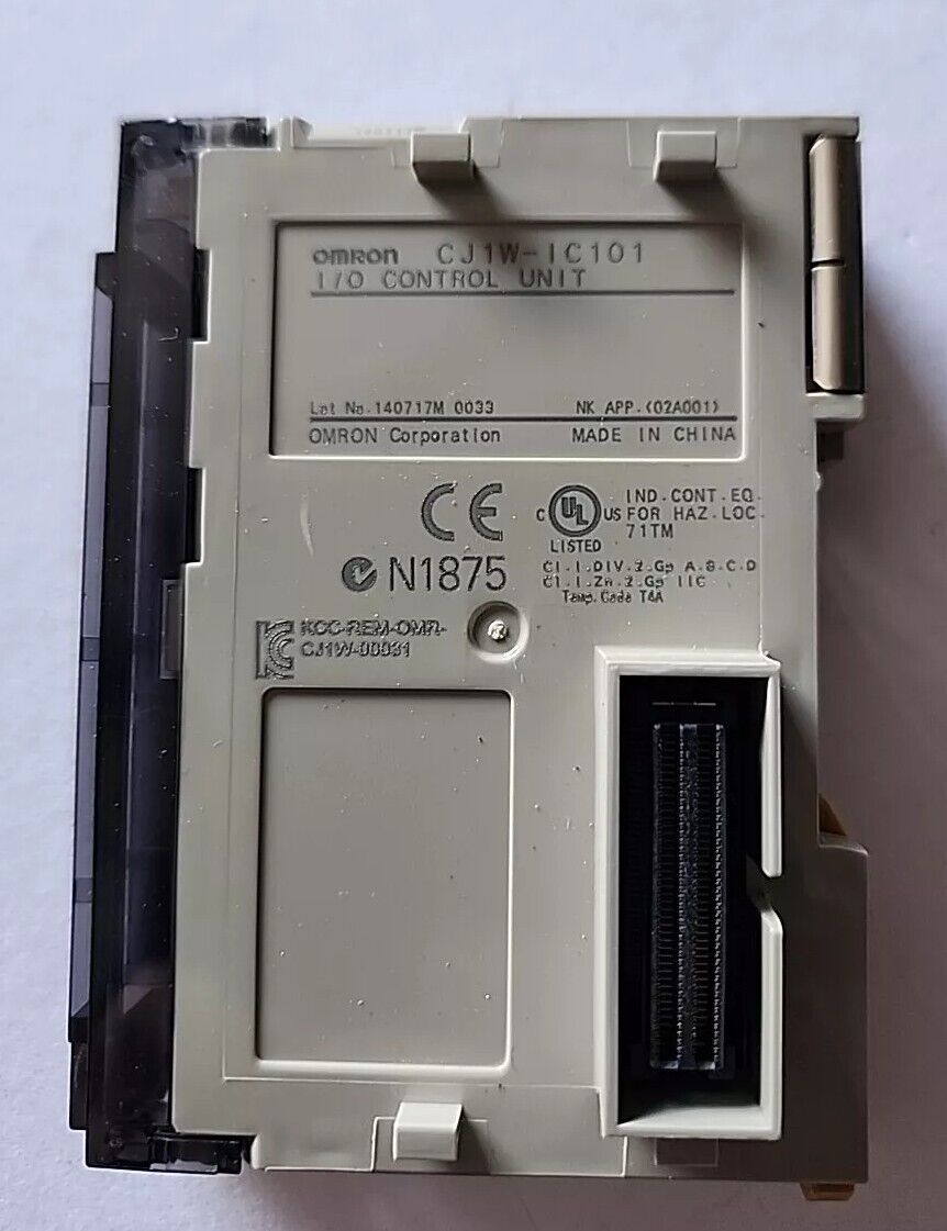 Omron CJ1W-1C101 I/O Control Unit with Warranty & Free Shipping