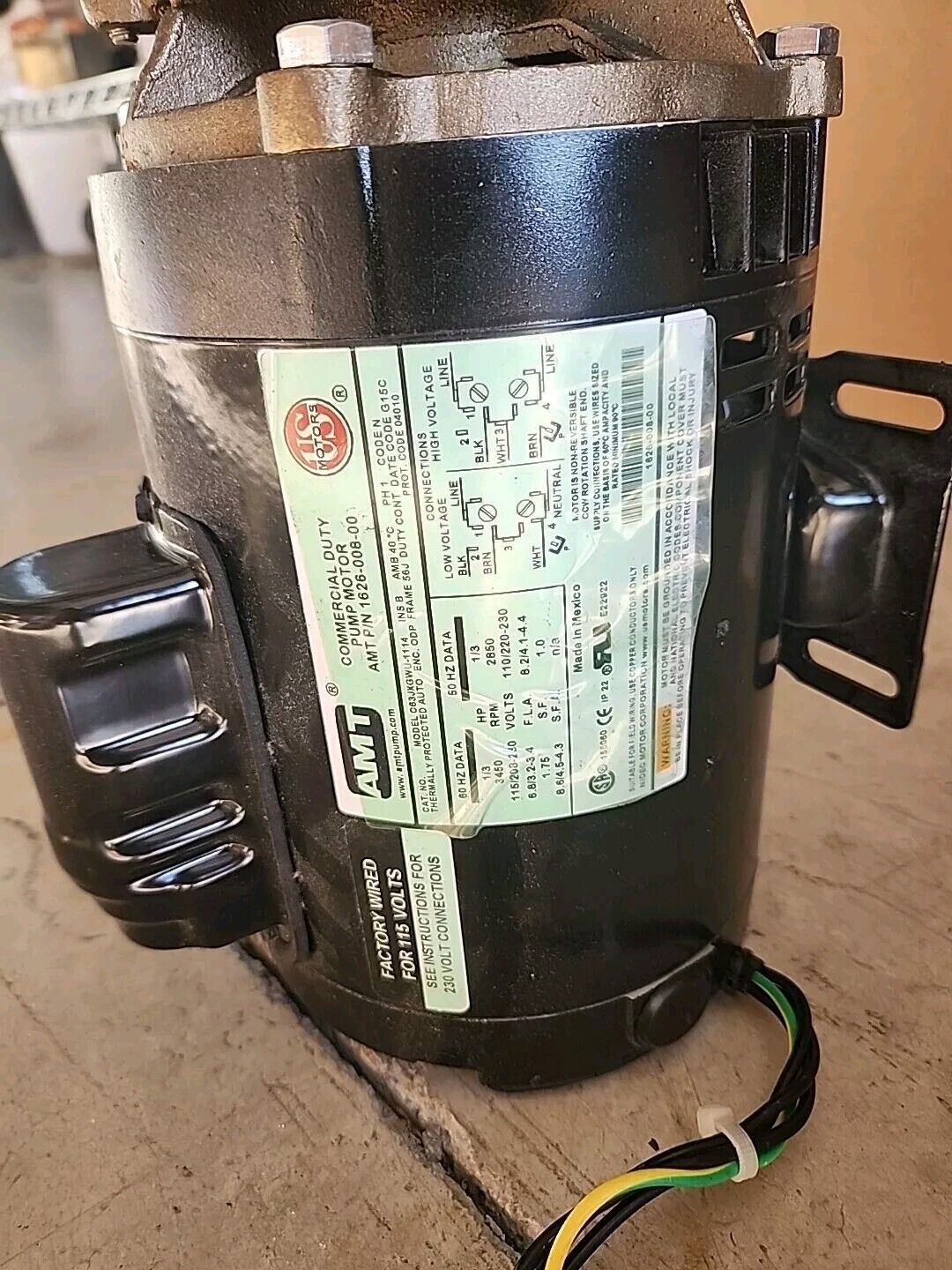 AMT 1626-008-00 Commercial Duty Pump Motor & Pump - Free Shipping