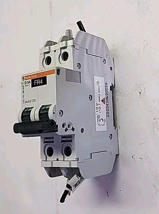 MERLIN GERIN MULTI9 C60 60155 D3A CIRCUIT BREAKER 2POLE 240V Free shipping