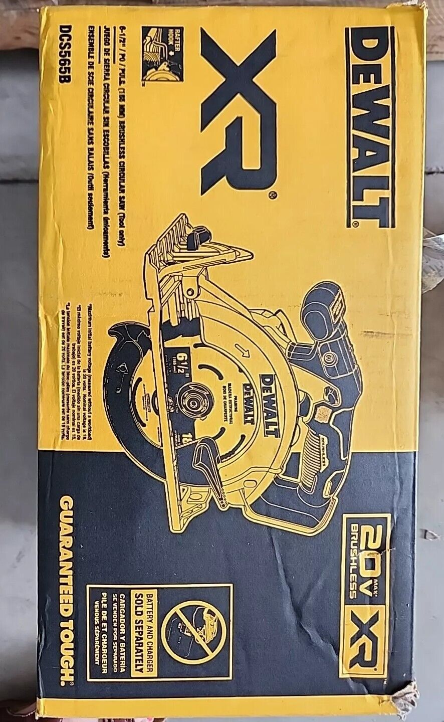 DEWALT DCS565B 20V MAX Brushless 6 1/2" Circular Saw with Warranty & Free Ship