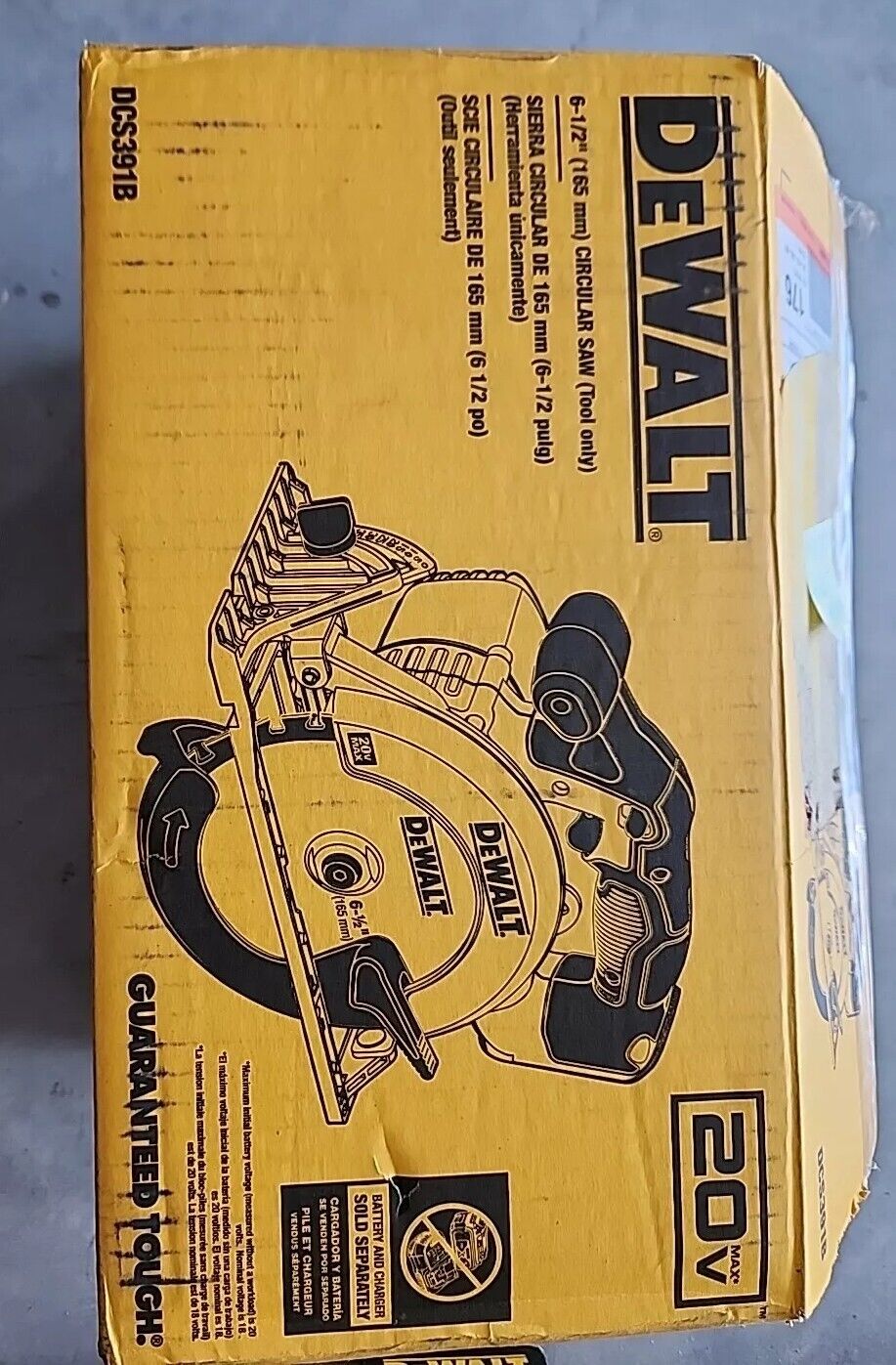 DEWALT DCS391B 20V MAX Cordless 6.5 Circular Saw with Warranty & Free Shipping