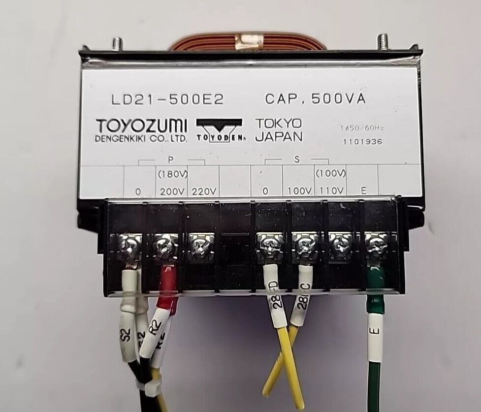 Toyozumi Dengenkik LD21-500E2 500VA Transformer with Warranty & Free Shipping